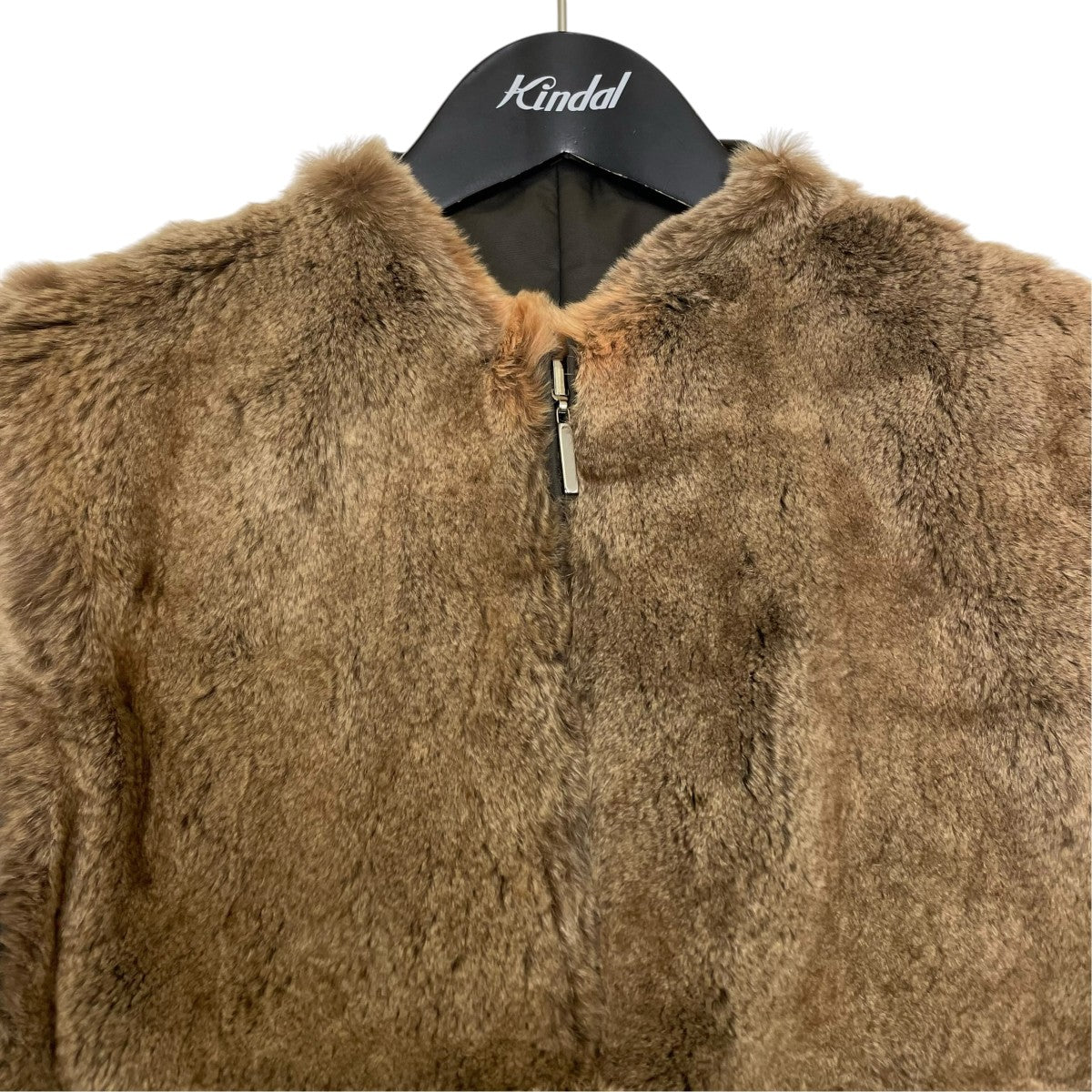 ’S Max Mara ラビットファーリバーシブルベスト 古着・中古-3枚目のアイテム画像