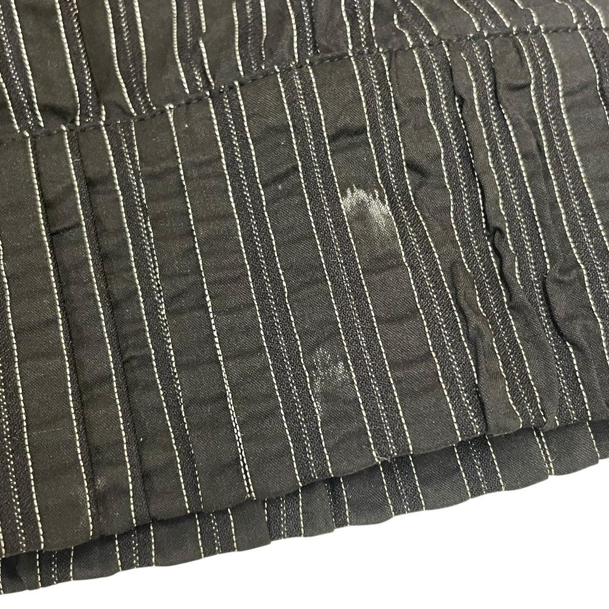 ストライプギャザーシャツ長袖シャツBO01SSSH0105BK