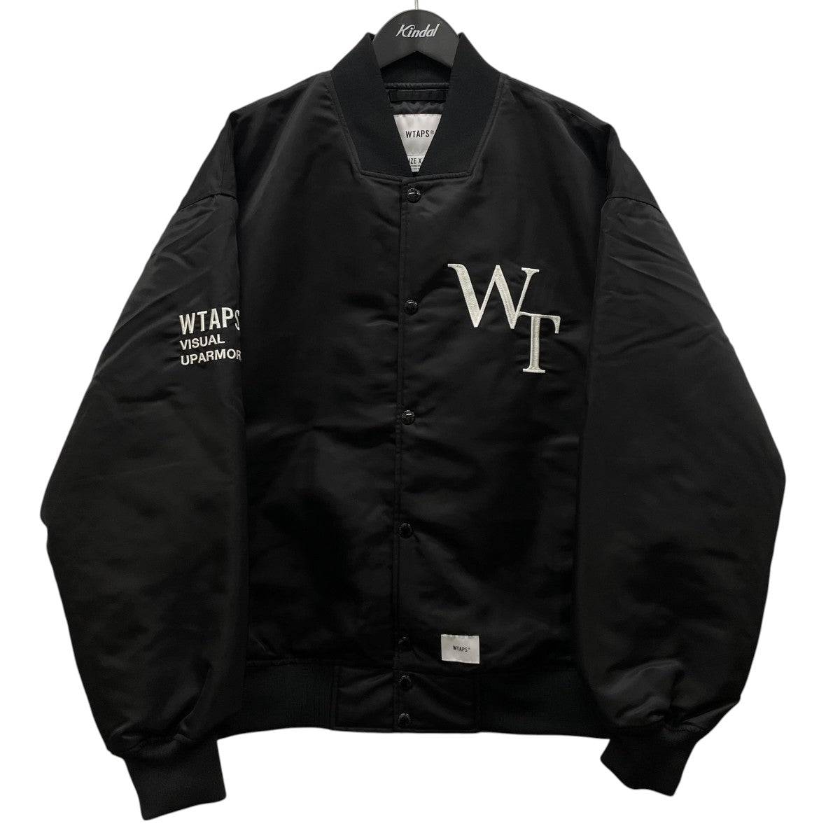 WTAPS 23AWTEAM JACKET NYLON LEAGUEスタジャン ナイロンジャケット232TQDT-JKM05 古着・中古-1枚目のアイテム画像