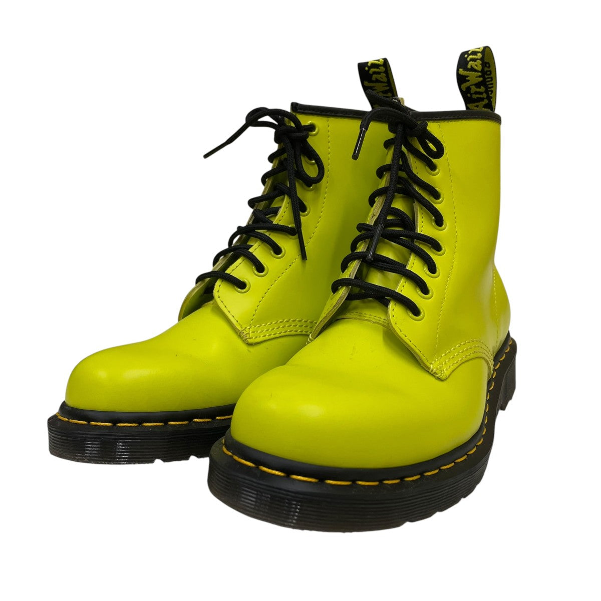 22SSSULPHUR YELLOW スムースレザー ブーツ