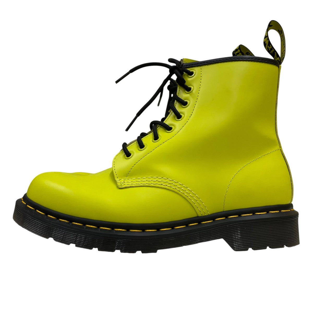 22SSSULPHUR YELLOW スムースレザー ブーツ