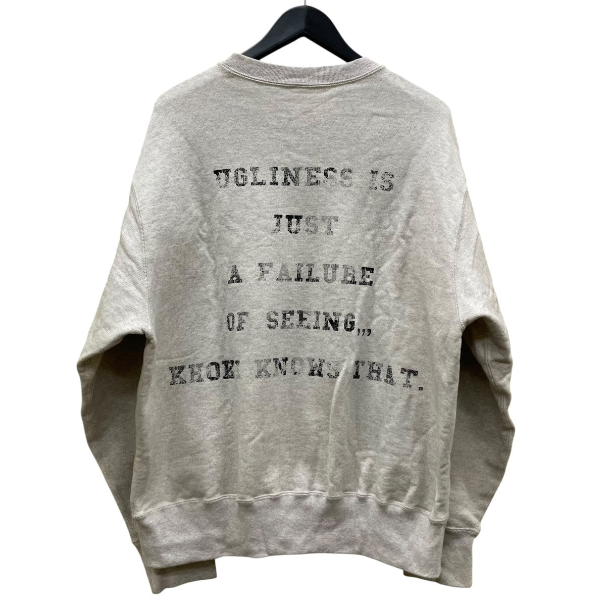 Vintage-effect sweatshirtコットン グラフィックデザイン 刺繍 クルーネックスウェット トレーナー25ss t 01