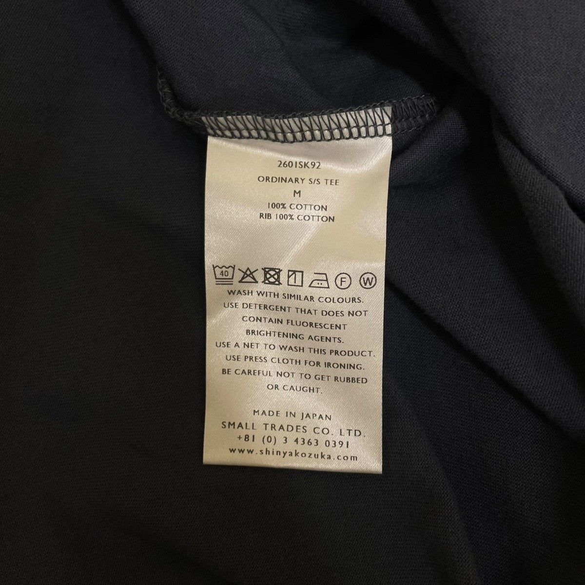 26SSORDINARY S S TEE刺繍デザイン 半袖Tシャツ コットンTシャツ260ISK92