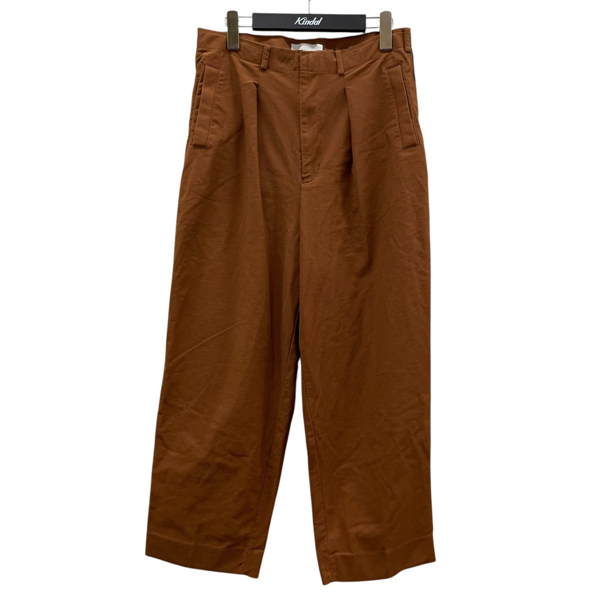 19SS1TUCK WIDE TROUSERS ワンタック ワイド トラウザーズコットン ワイドストレート パンツ スラックスYK19SS0021P