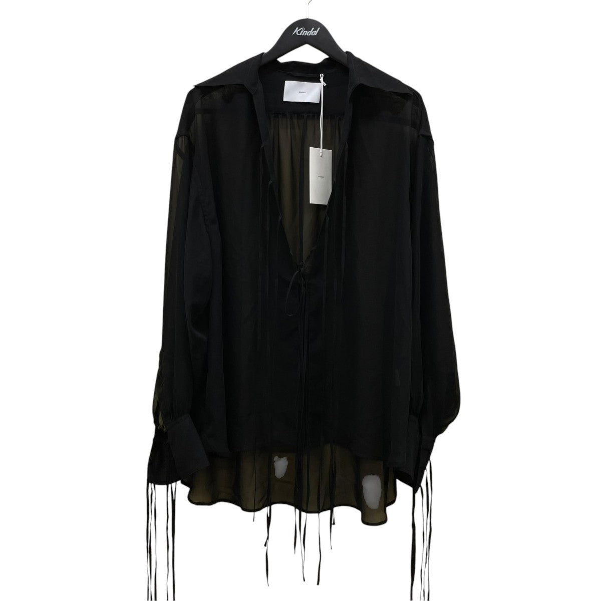 26SSSHEER STRING SHIRTポリエステル シアーシャツ 長袖シャツ26440513