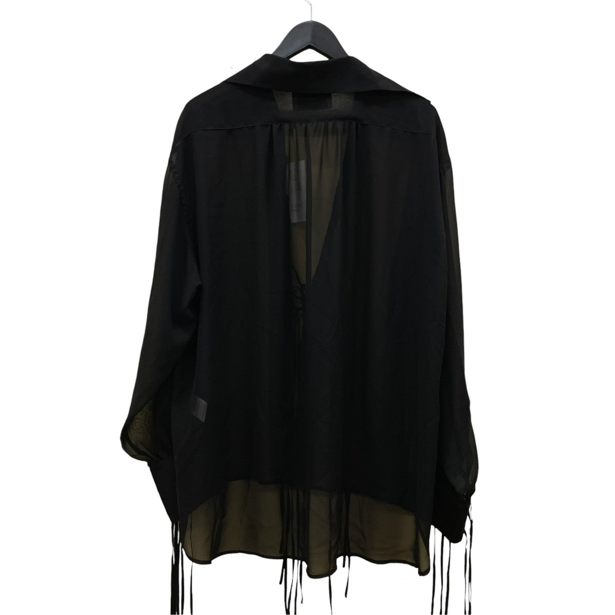 26SSSHEER STRING SHIRTポリエステル シアーシャツ 長袖シャツ26440513