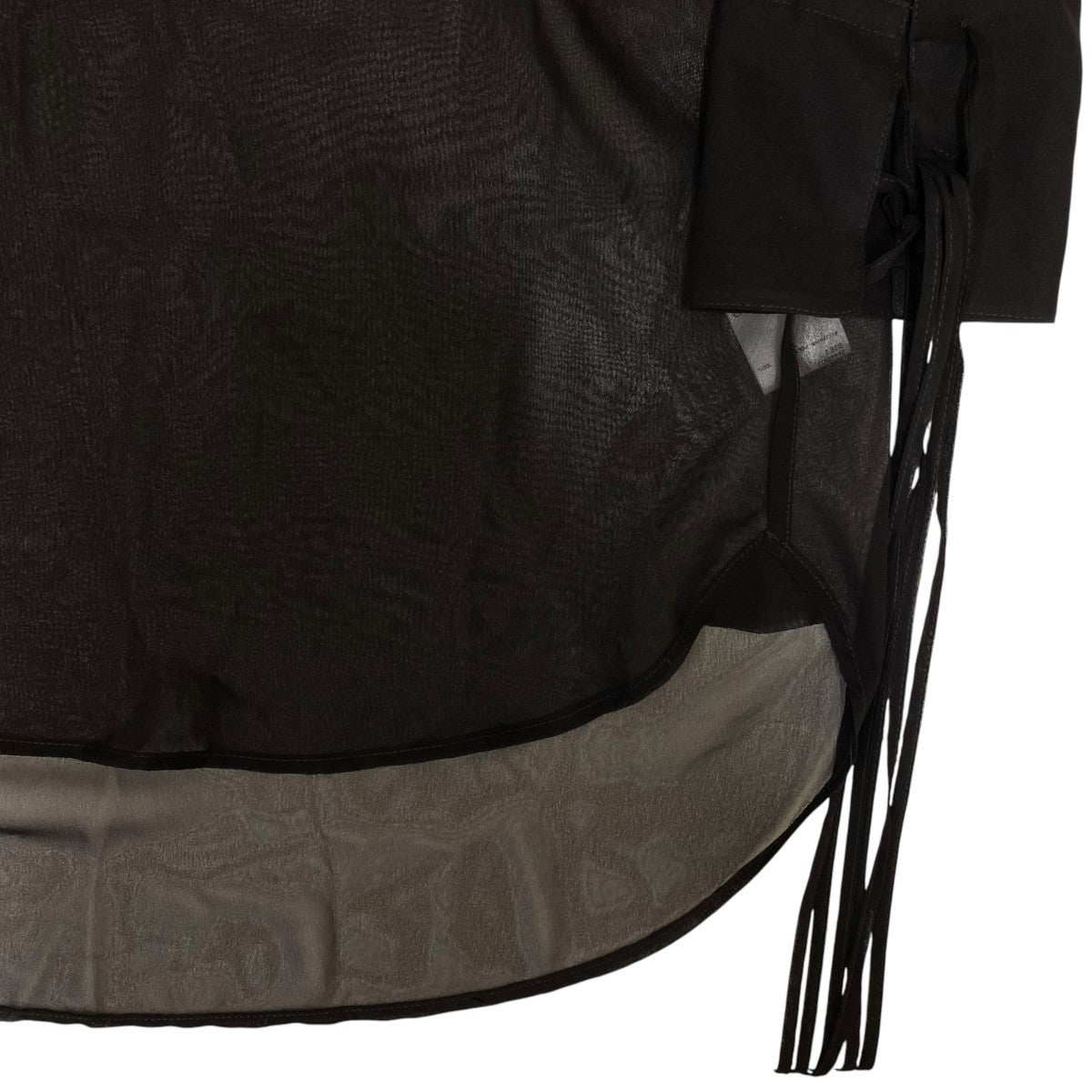 26SSSHEER STRING SHIRTポリエステル シアーシャツ 長袖シャツ26440513