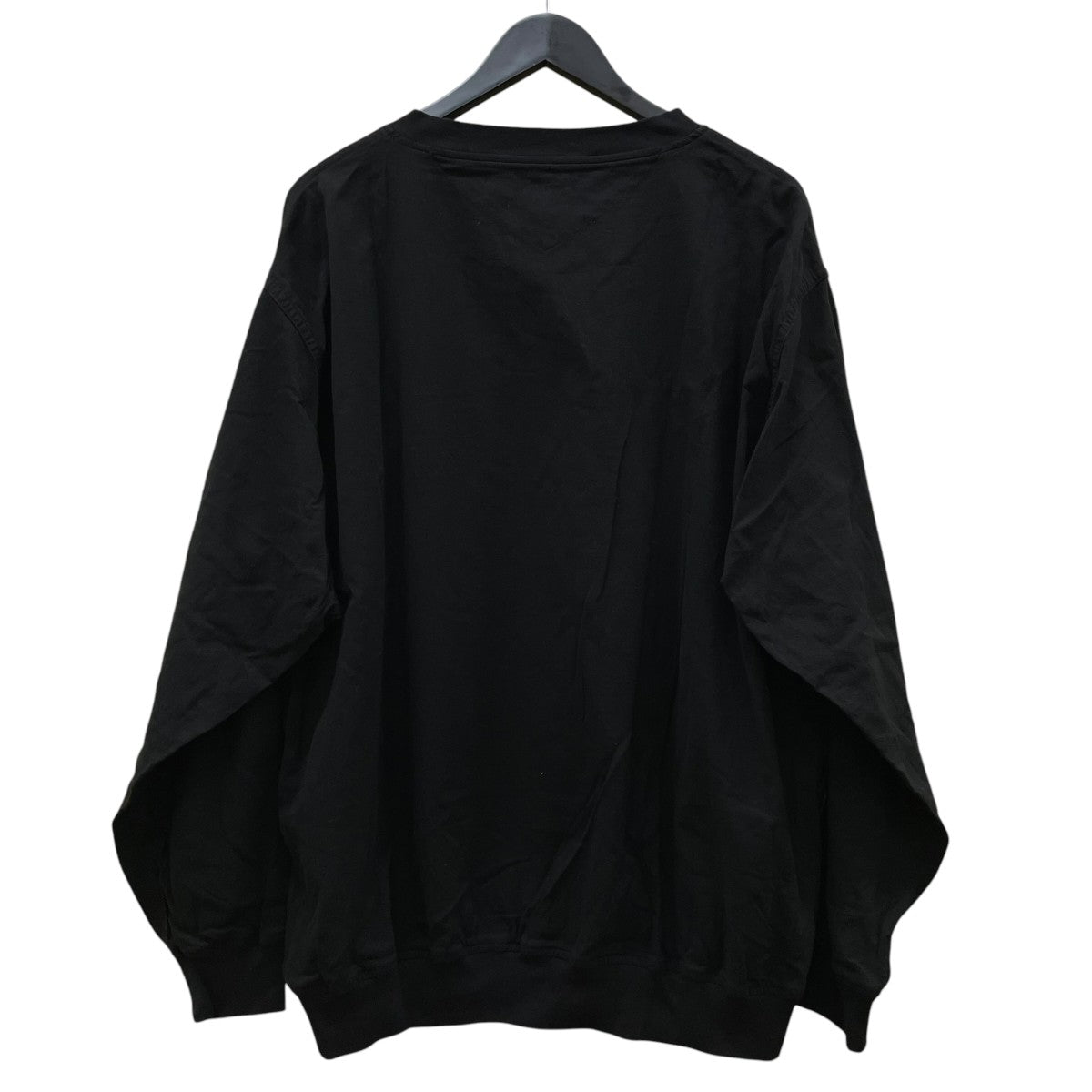 オックス プルオーバーオーバーサイズ 無地 コットン 長袖Tシャツ ロングスリーブカットソーB01-02009