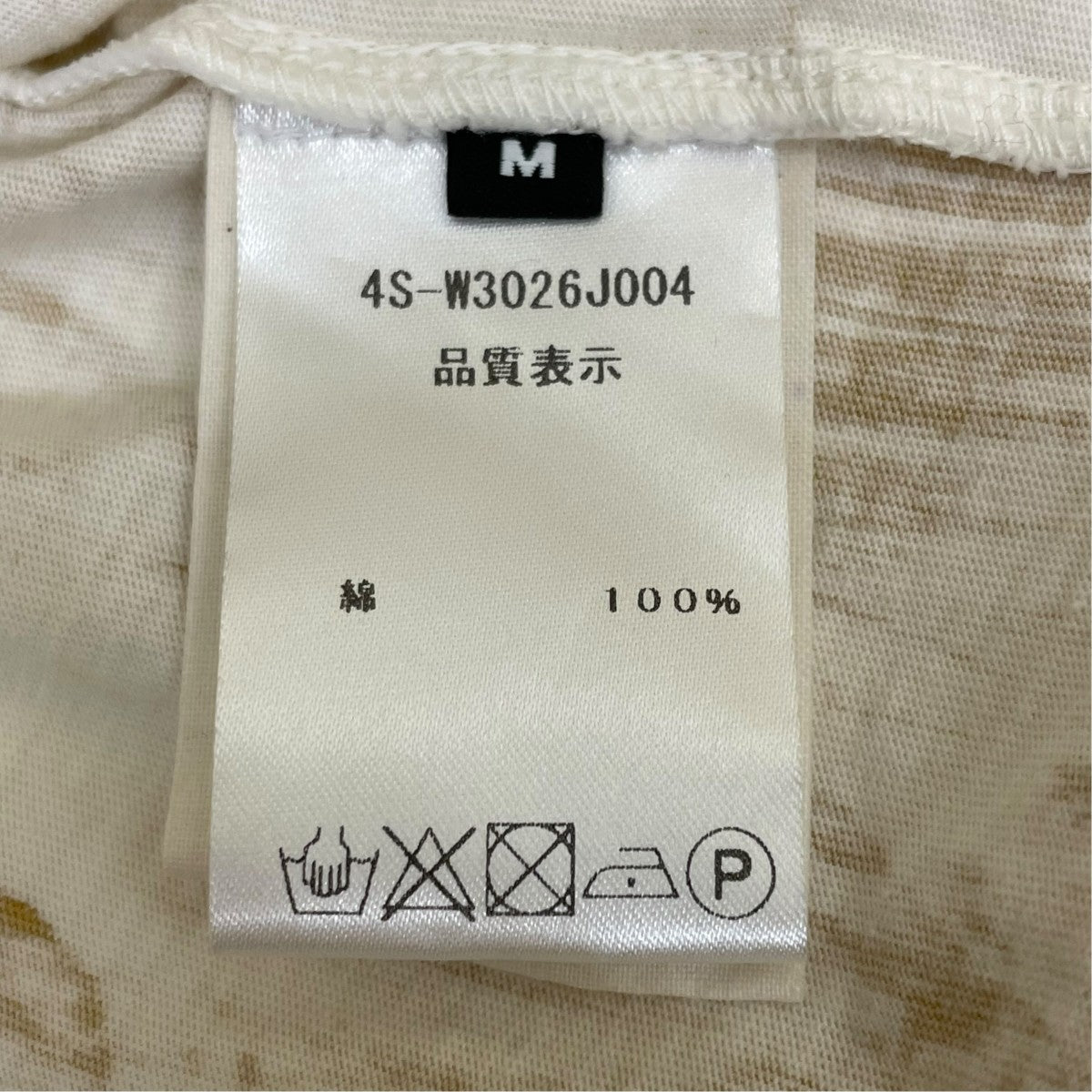 24SSハンドペイント ロングスリーブ Tシャツ長袖Tシャツ4S-W3026J004