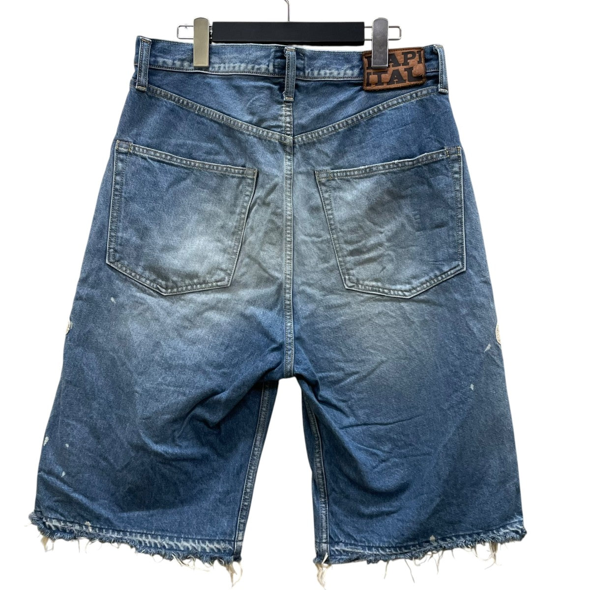 14oz Denim 5P Shortsボーン刺繍デニムハーフパンツEK-1448SPA