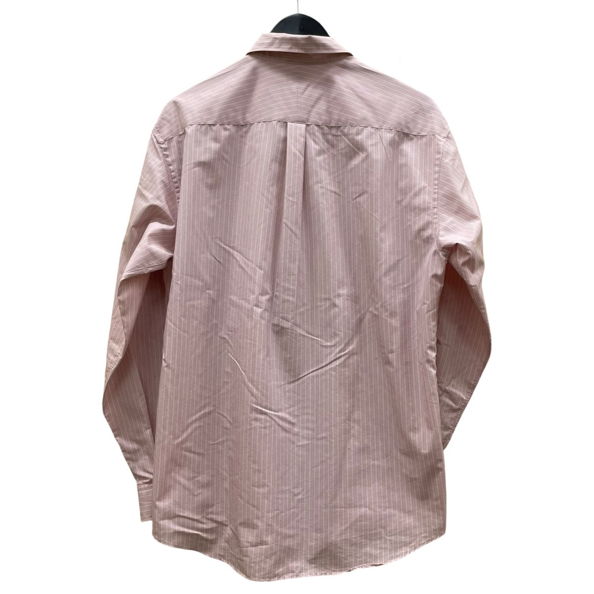 FINX POLYESTER STRIPE SHIRTストライプ柄 長袖シャツ コットンシャツA23SS02PS