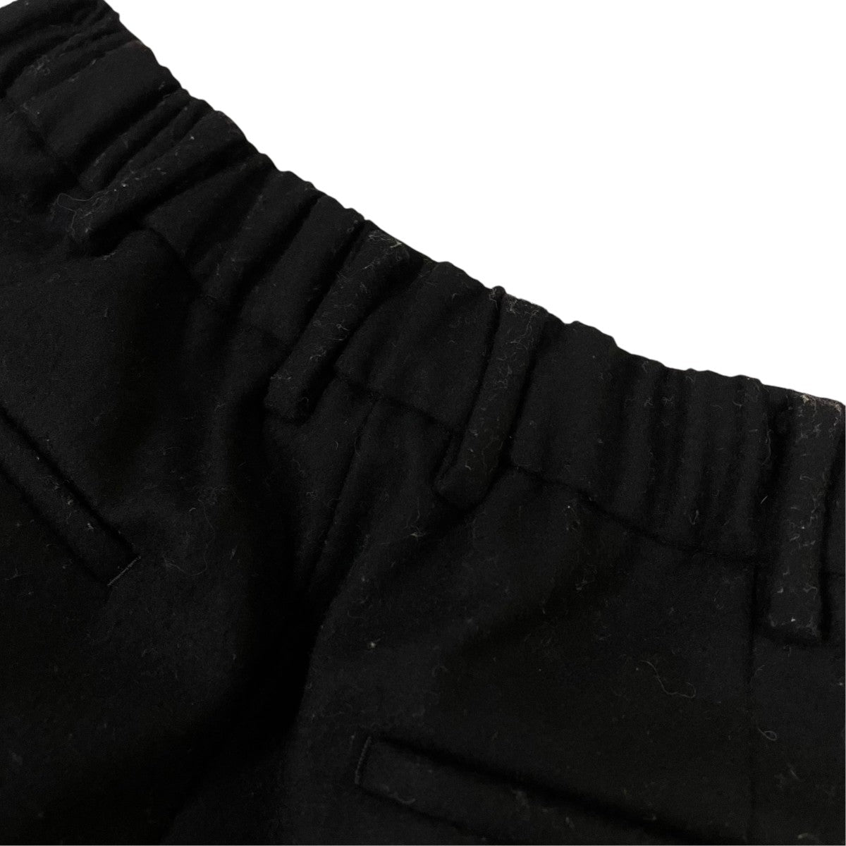 FRONT PLEATS PEGTOP ORGANIC WOOL JAPAN FLANNELウールパンツ ストレートパンツA19C-05PT01C