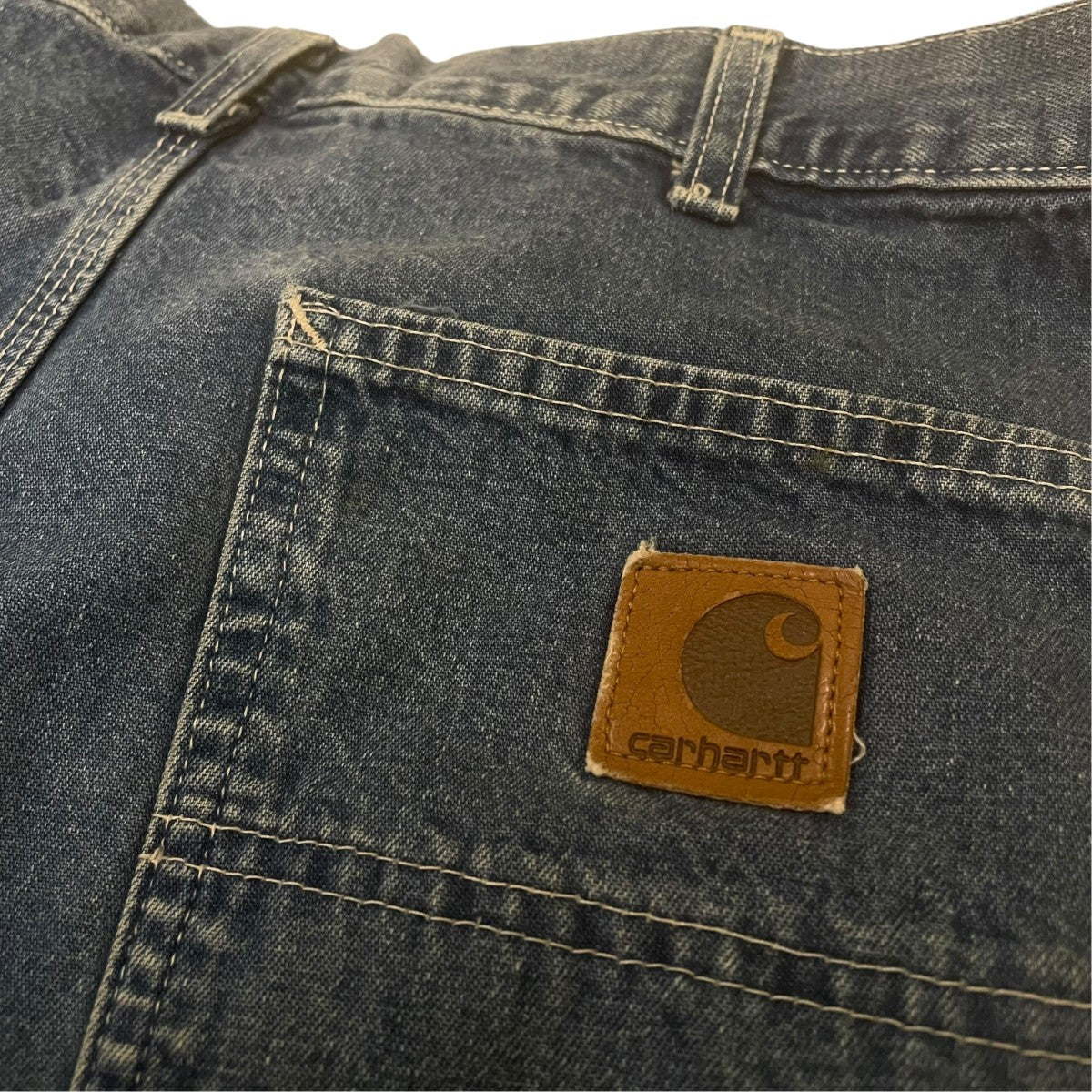 Loose Fit Washed Denim Dungaree ルーズフィット ウォッシュド デニム ダンガリーメキシコ製 ワイドデニムパンツB13DST