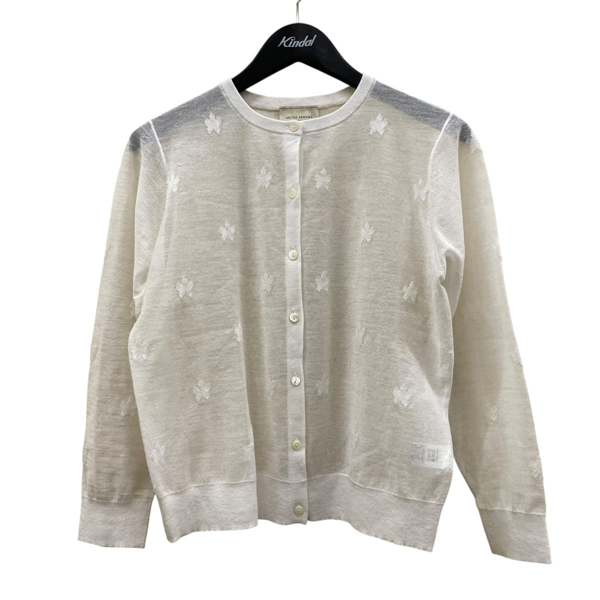 UNITED ARROWS シアー フラワー カーディガンカーディガン15281000003 古着・中古-1枚目のアイテム画像
