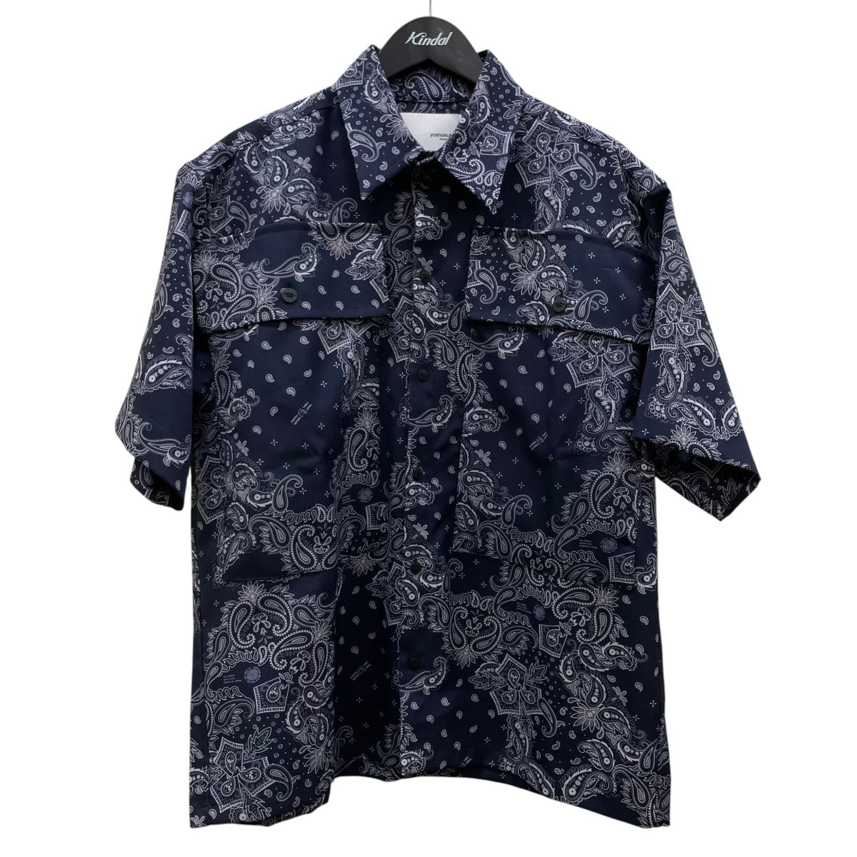 yoshio kubo 21SSペイズリーシャツポリエステル 総柄 半袖シャツYKS21207 古着・中古-1枚目のアイテム画像