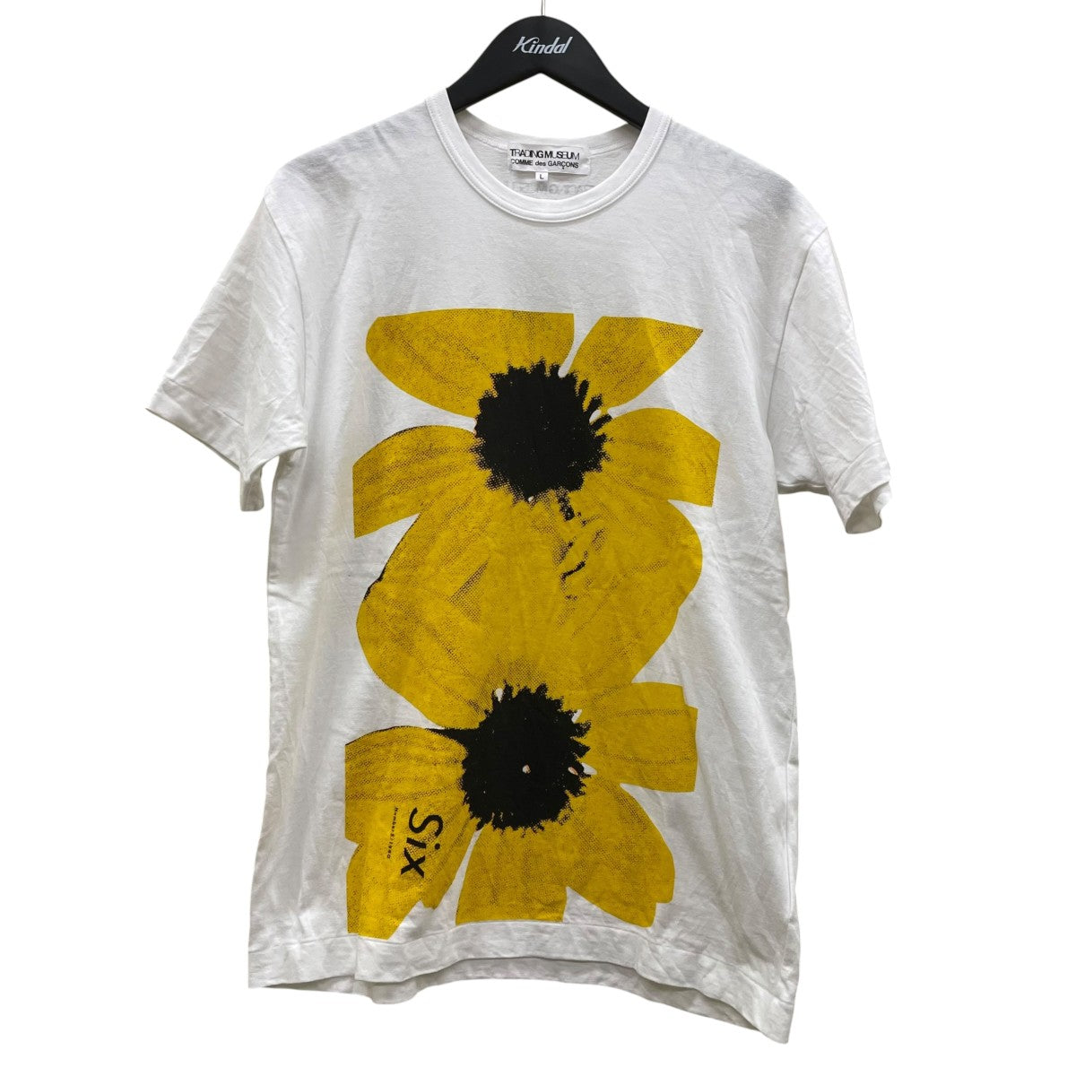 Trading museum ひまわりプリントTグラフィックプリント 半袖Tシャツ コットンTシャツLZ-T006