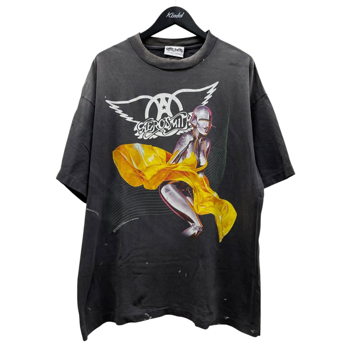 SAINT MICHAEL 26SSAEROSMITH AS SS T-SHIRT半袖Tシャツ コットンTシャツSM-MK8-0000-C25 古着・中古-1枚目のアイテム画像