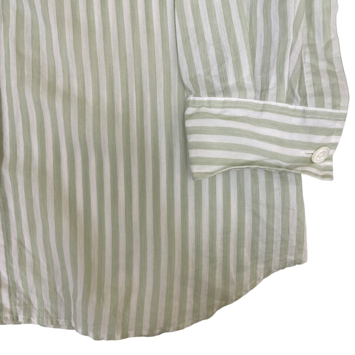 MARGARET HOWELL COTTON SILK STRIPEストライプ柄 長袖シャツ コットンシルクシャツ578 4153007 古着・中古-4枚目のアイテム画像