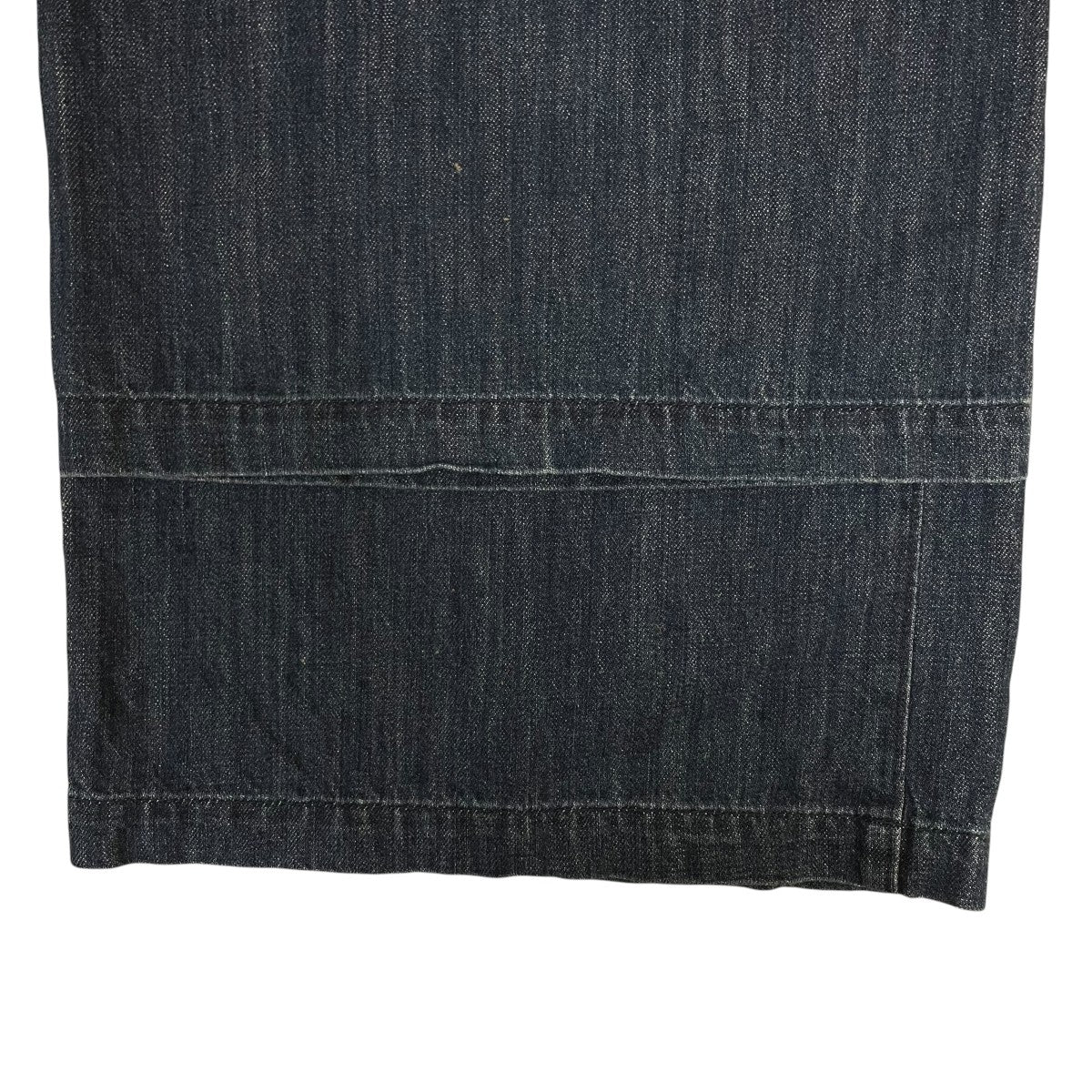 8OZ DENIM LONG STRAIGHT PANTSコットン ワイドデニムパンツYL P15 007