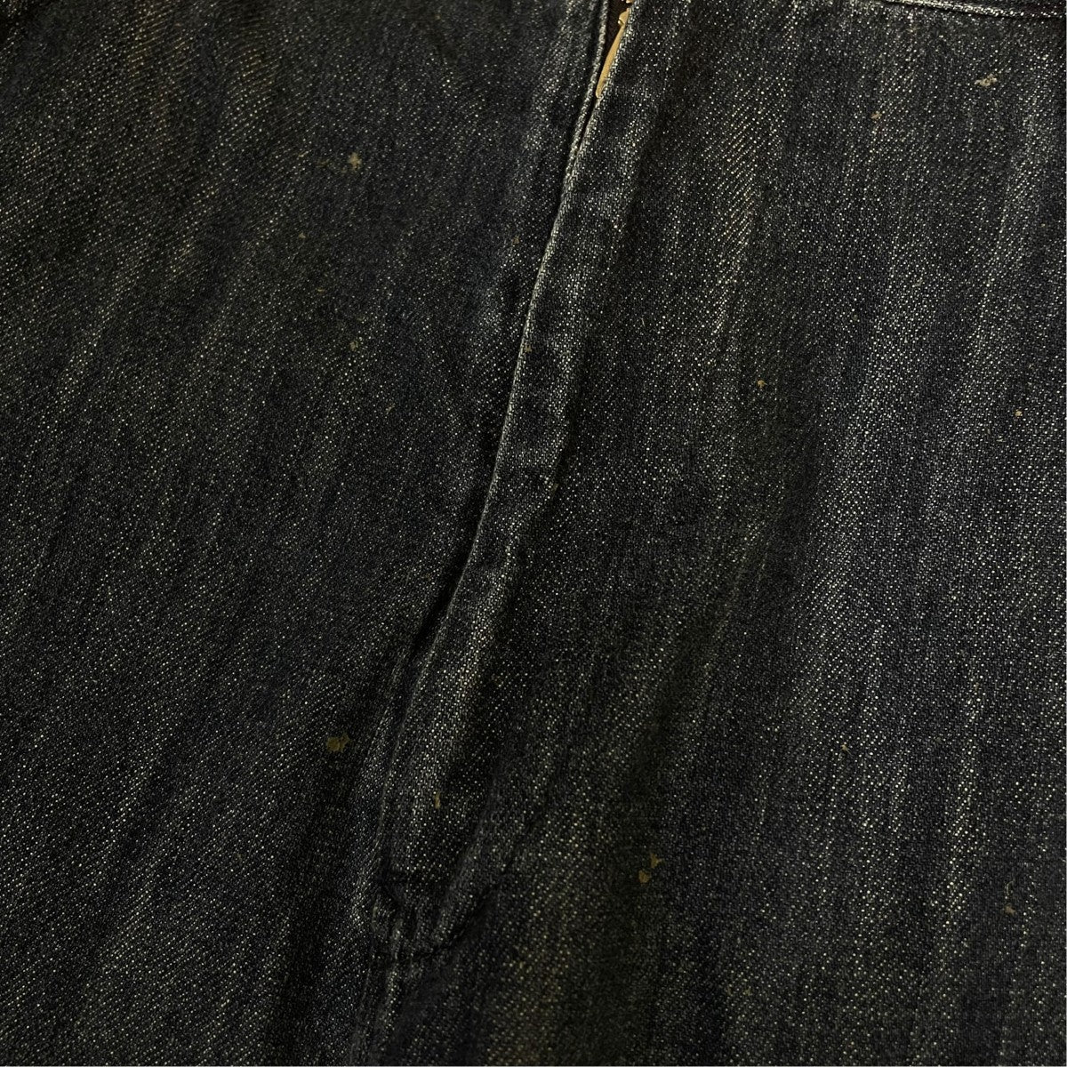 8OZ DENIM LONG STRAIGHT PANTSコットン ワイドデニムパンツYL P15 007