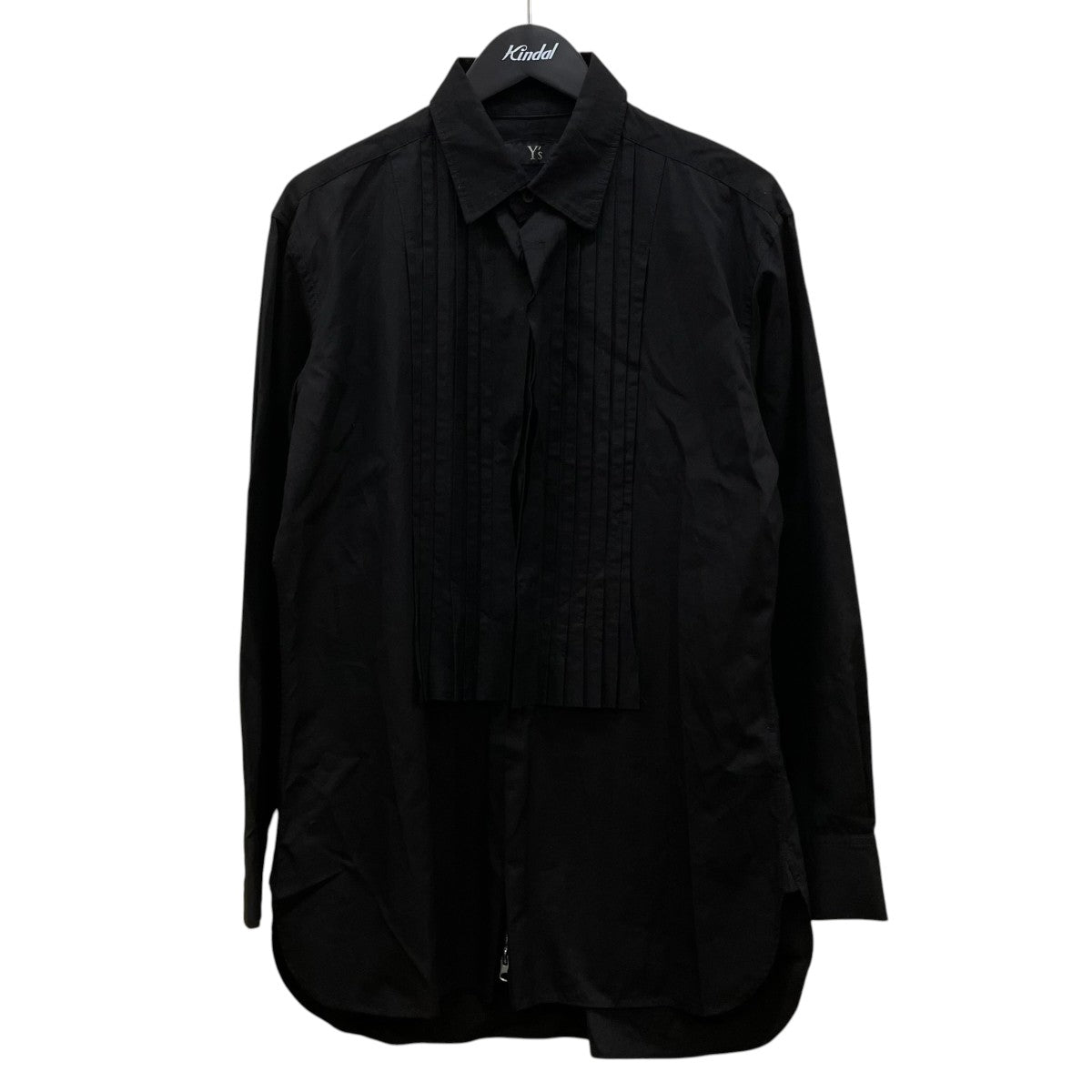 THIN COTTON TWILL DOUBLE FRONT BIG BLOUSE長袖シャツ コットンシャツ ジャケットYT B80 003
