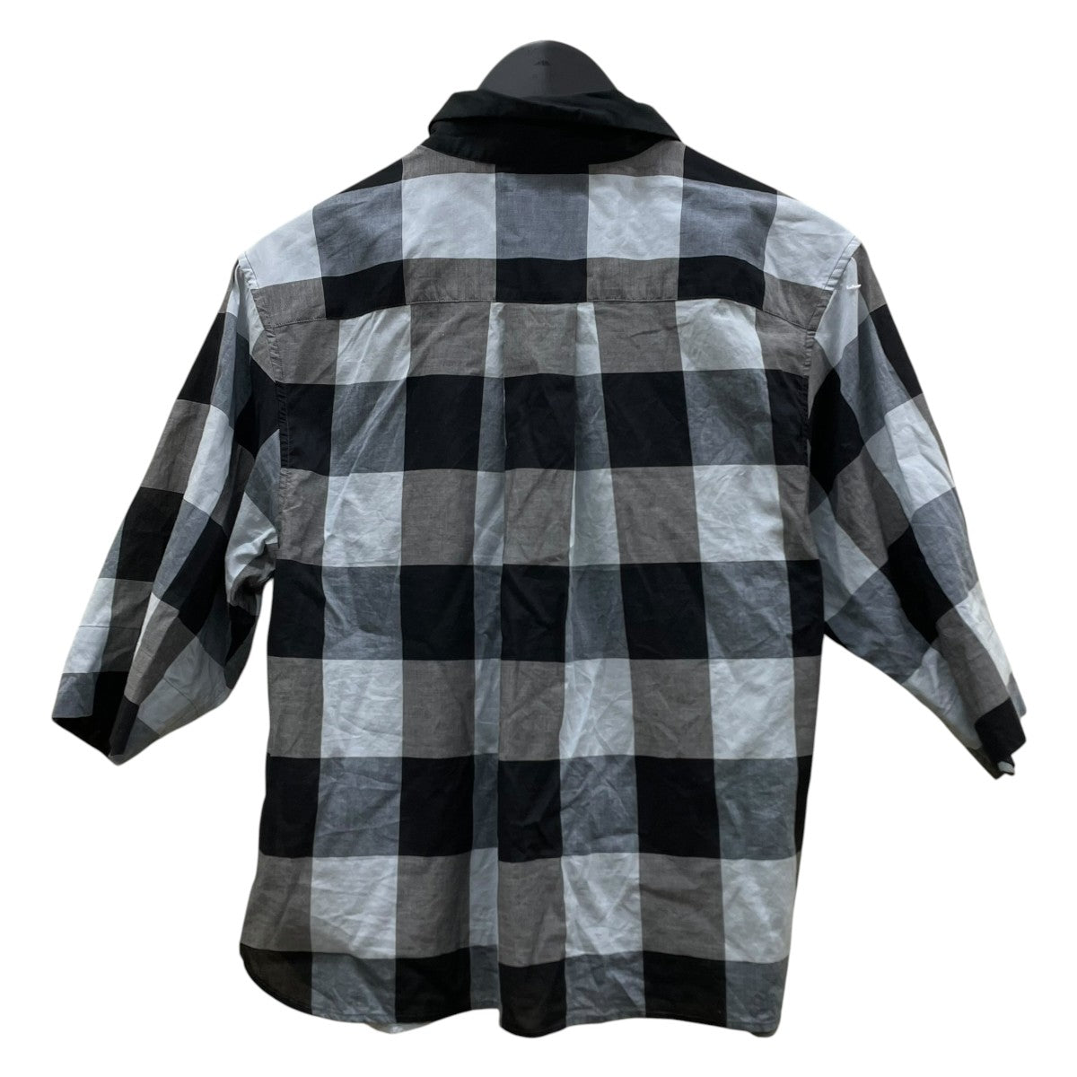 COTTON GINGHAM CHECKギンガムチェック柄 半袖ブラウス コットンシャツ578 5252205