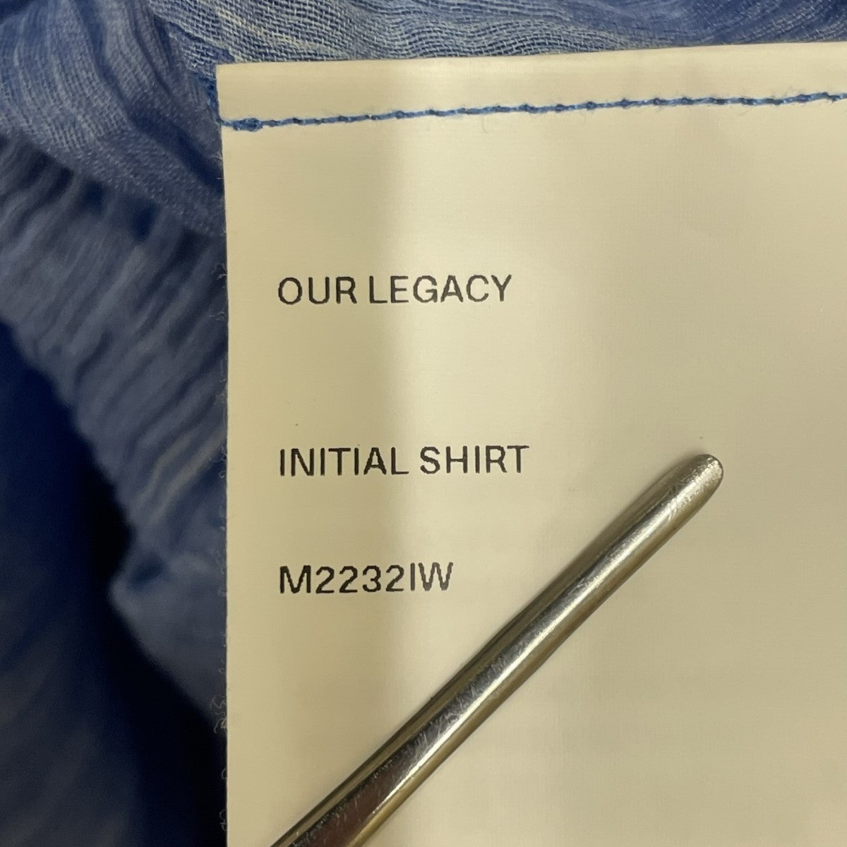 22SSINITIAL SHIRT長袖シャツM2232IW