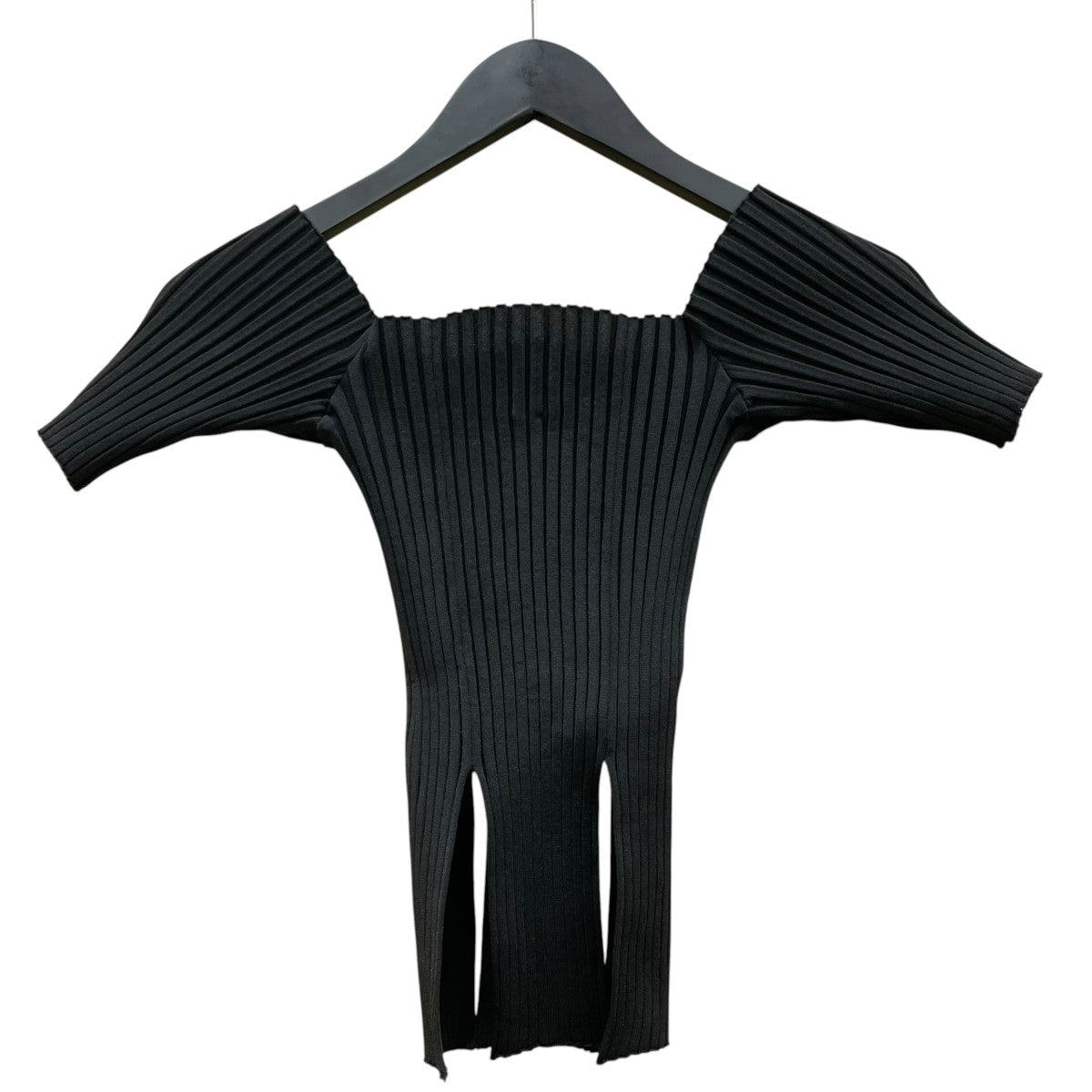 23AWRIB KNIT SLIT TOP半袖カットソーFTC232-0707