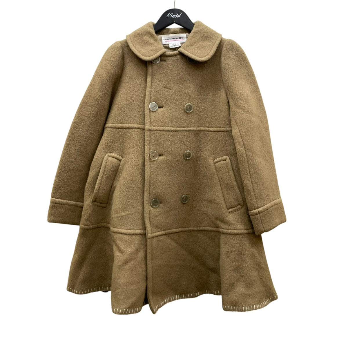 COMME des GARCONS GIRL 丸襟ダブルボタンショートコートNT-C001 古着・中古-1枚目のアイテム画像