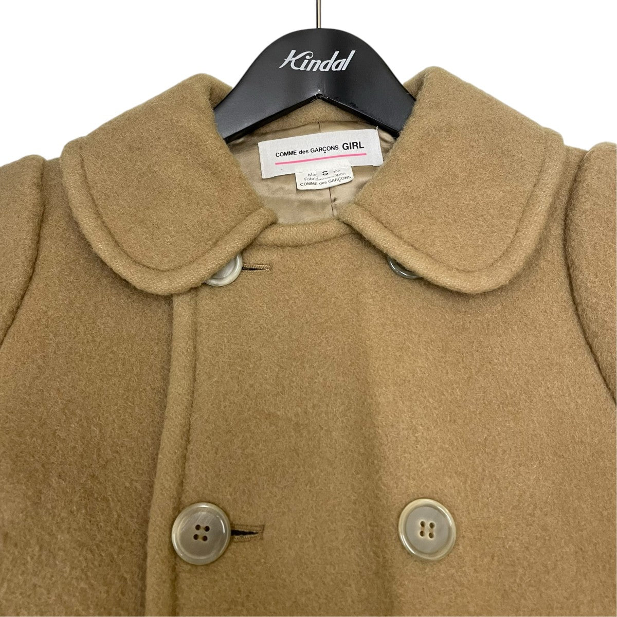 COMME des GARCONS GIRL 丸襟ダブルボタンショートコートNT-C001 古着・中古-3枚目のアイテム画像