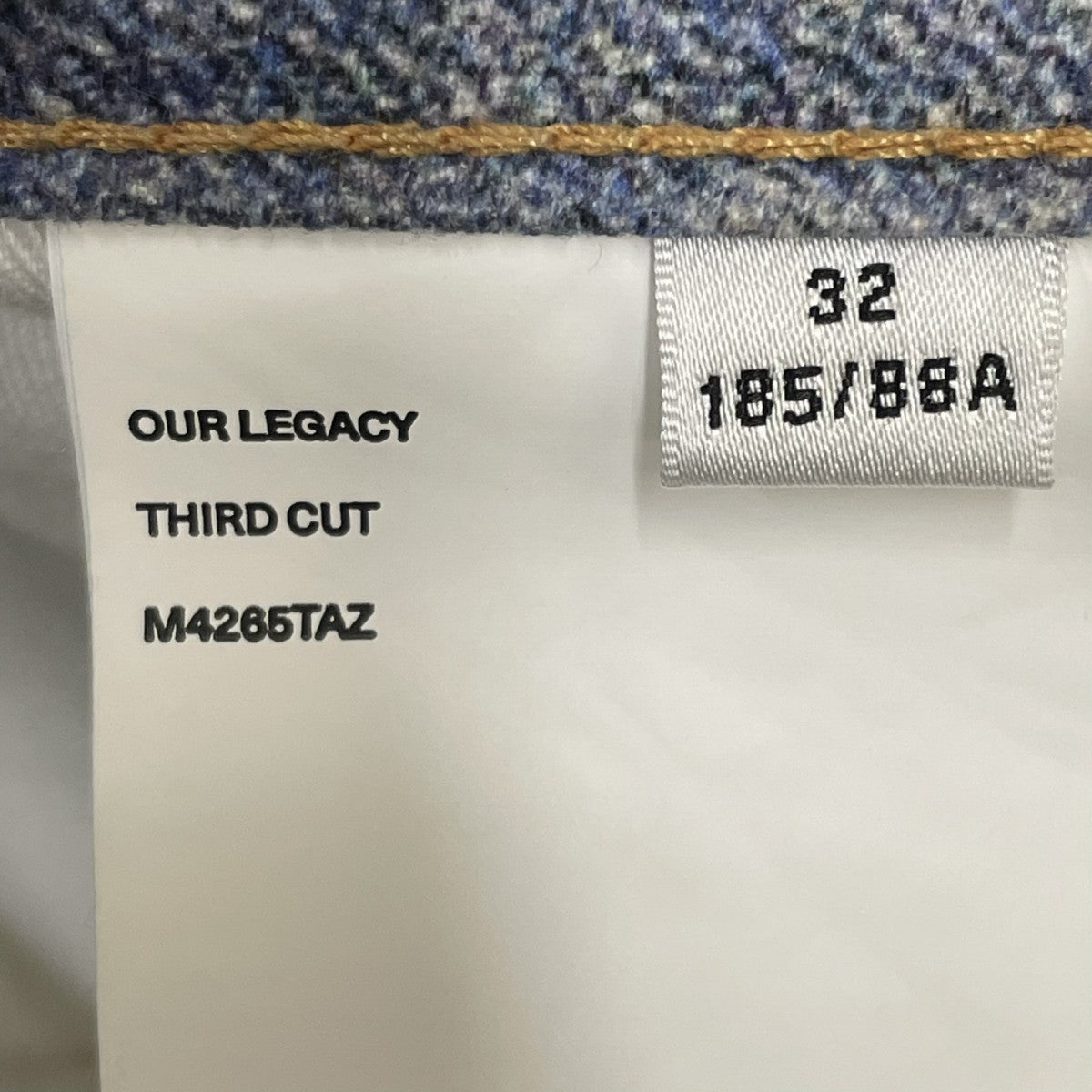 OUR LEGACY 26SSTHIRD CUTデニムパンツM4265TAZ 古着・中古-7枚目のアイテム画像