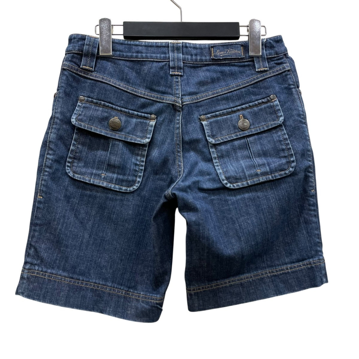 センターパート デニムショートパンツハーフパンツ