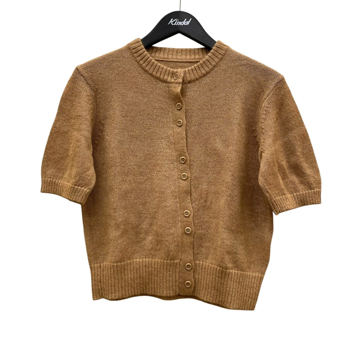 Plage 26AWMohair Mix Hansode半袖ニット26080922113030 古着・中古-1枚目のアイテム画像
