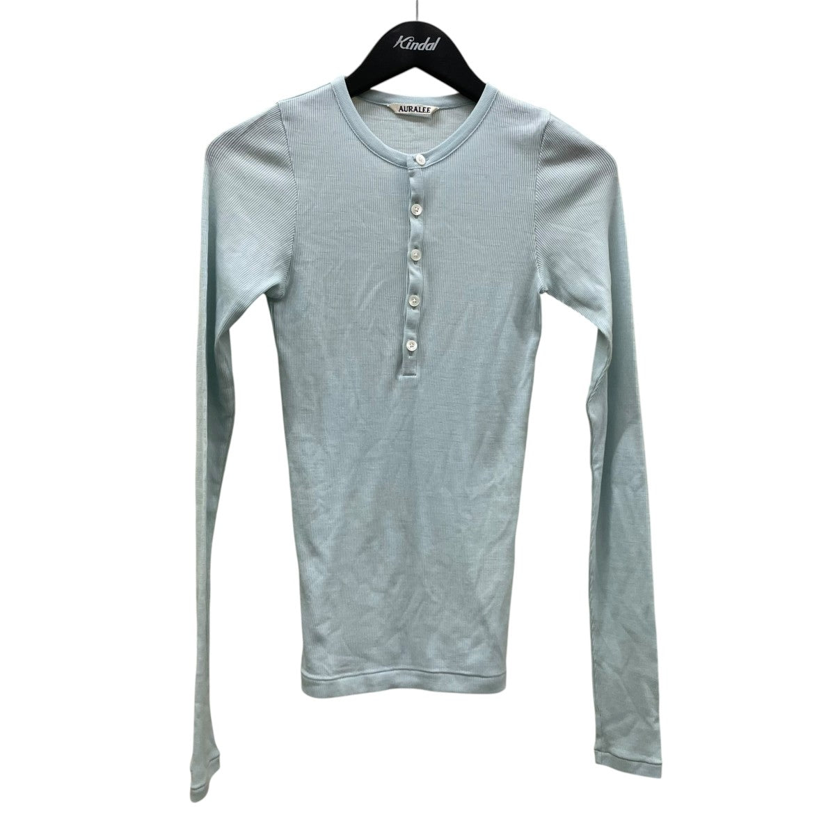 WOOL SILK SOFT RIB HENLEYロングスリーブカットソーA26AH02WS