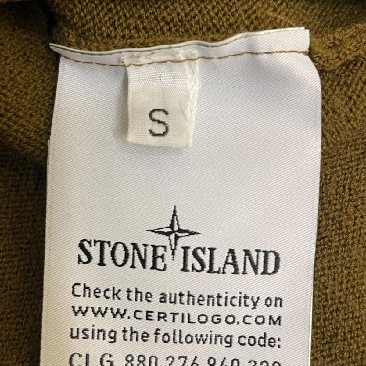 STONE ISLAND mock neck sweaterモックネックジップニット7315513A1 古着・中古-5枚目のアイテム画像
