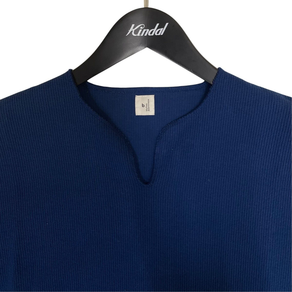 ROOTSTOCK ラフ＆スムース サーマル オーバーネック Tシャツワッフル生地 半袖カットソーbROOTS24S19S26