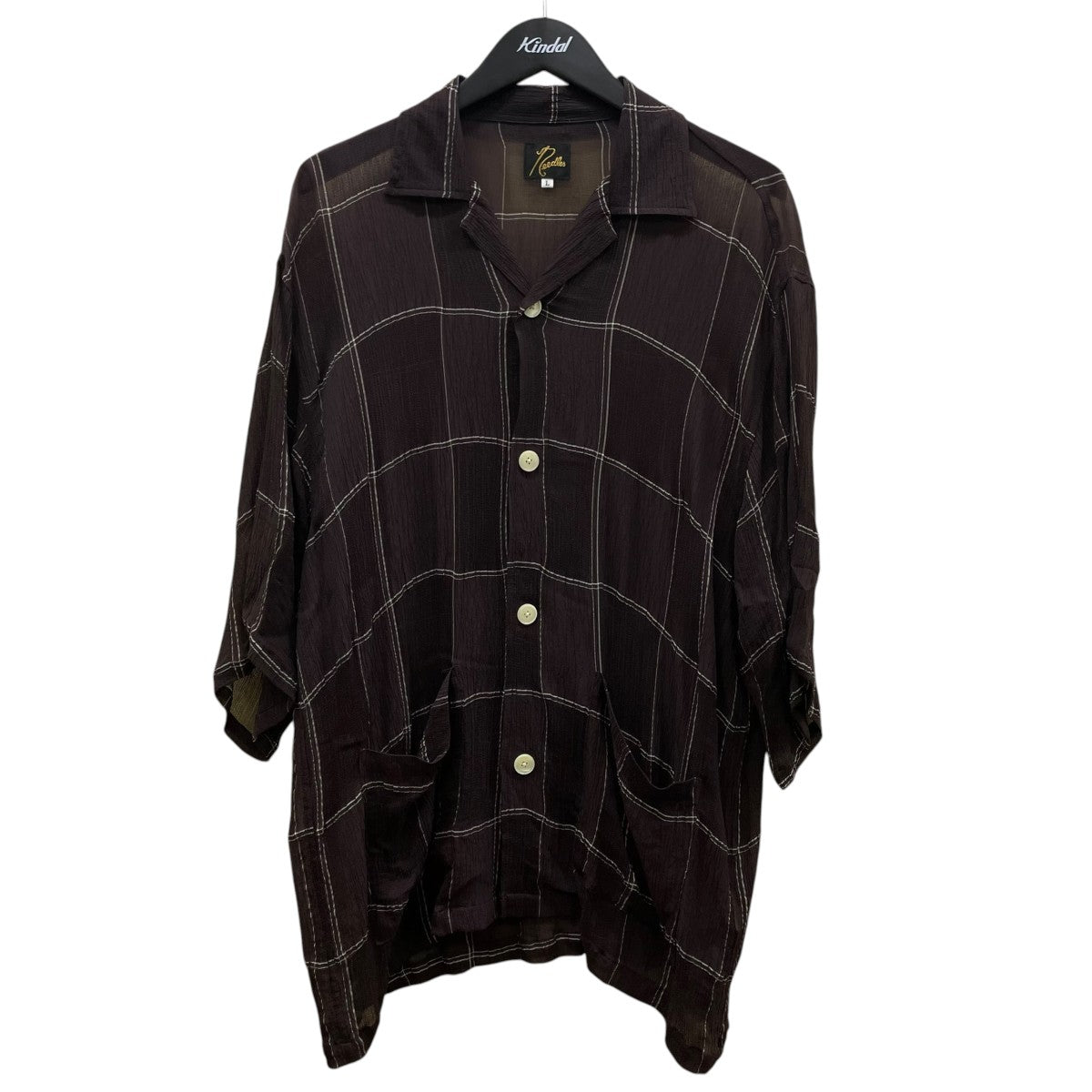 Cabana Shirtチェック柄 オープンカラーシャツ 半袖シャツSX292