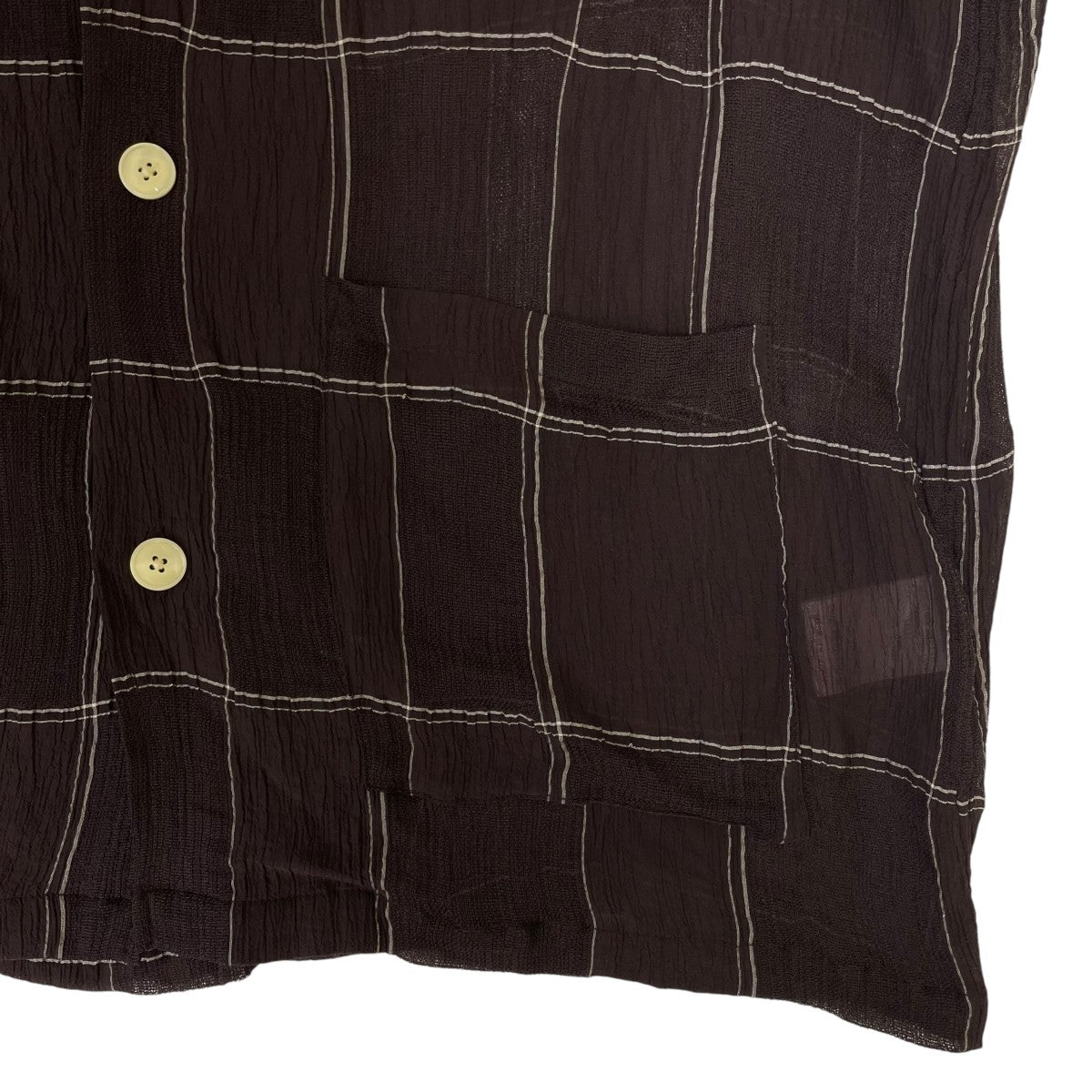 Cabana Shirtチェック柄 オープンカラーシャツ 半袖シャツSX292
