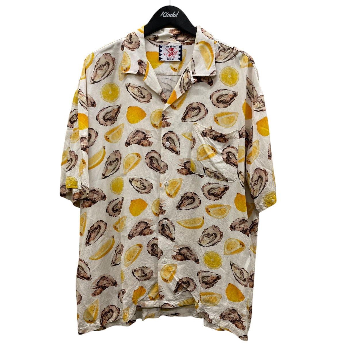 18SSOyster shirts オイスターシャツ牡蠣 檸檬 プリント オープンカラーシャツ 半袖シャツSC1810 SH08