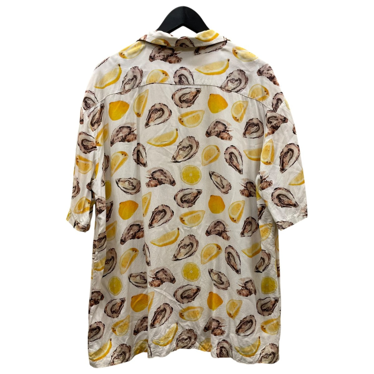 18SSOyster shirts オイスターシャツ牡蠣 檸檬 プリント オープンカラーシャツ 半袖シャツSC1810 SH08