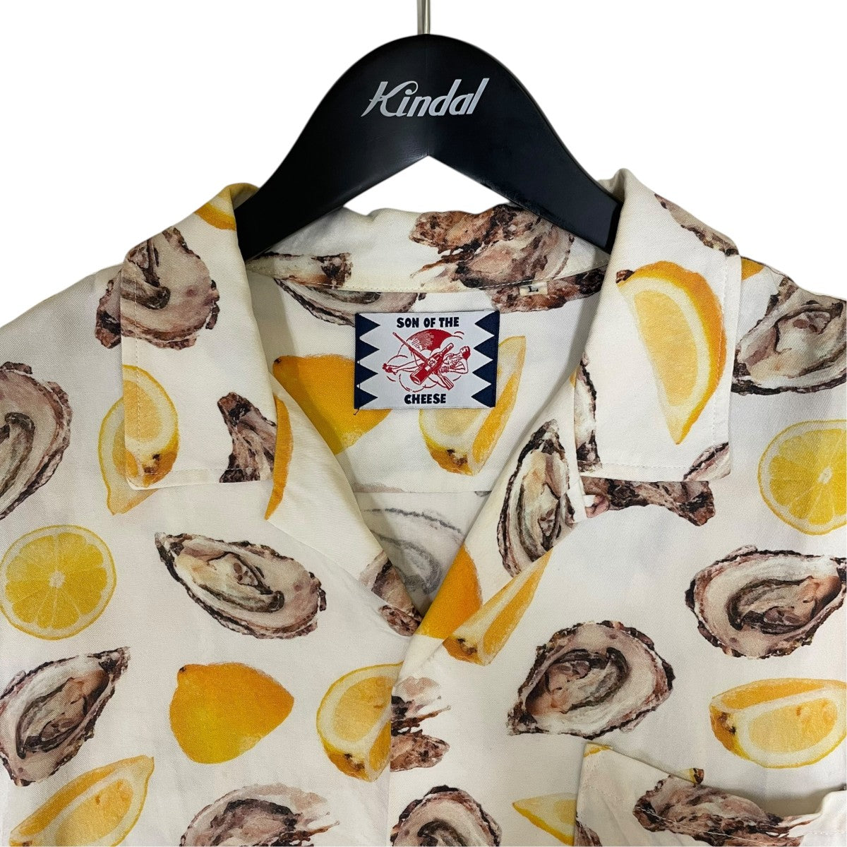 18SSOyster shirts オイスターシャツ牡蠣 檸檬 プリント オープンカラーシャツ 半袖シャツSC1810 SH08