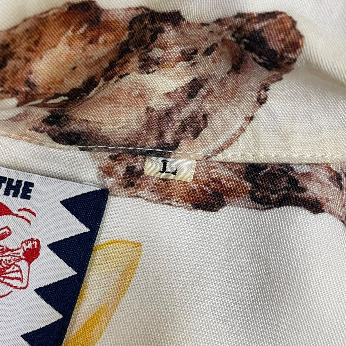 18SSOyster shirts オイスターシャツ牡蠣 檸檬 プリント オープンカラーシャツ 半袖シャツSC1810 SH08