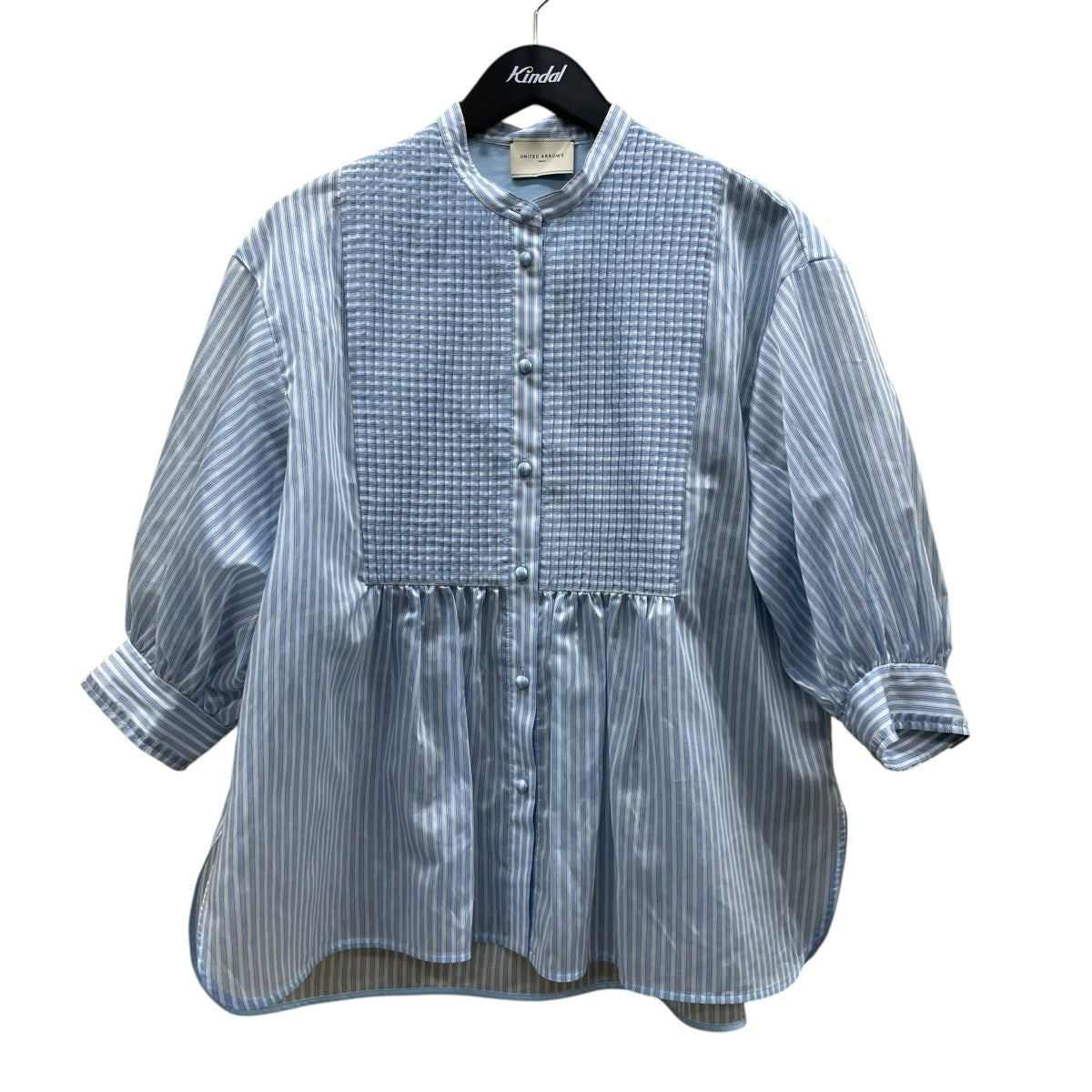 UNITED ARROWS ピンタックショートスリーブ　ブラウス UNITED ARROWS(ユナイテッドアローズ) シルキーピンタックショート