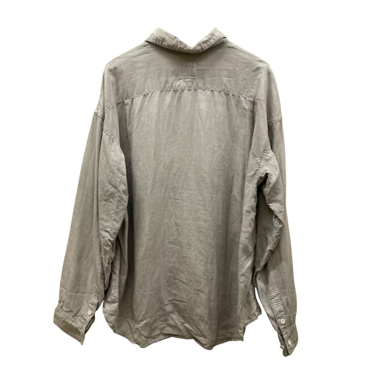 PALMER SHIRT L S DMGD LINEN長袖シャツ0123105011007