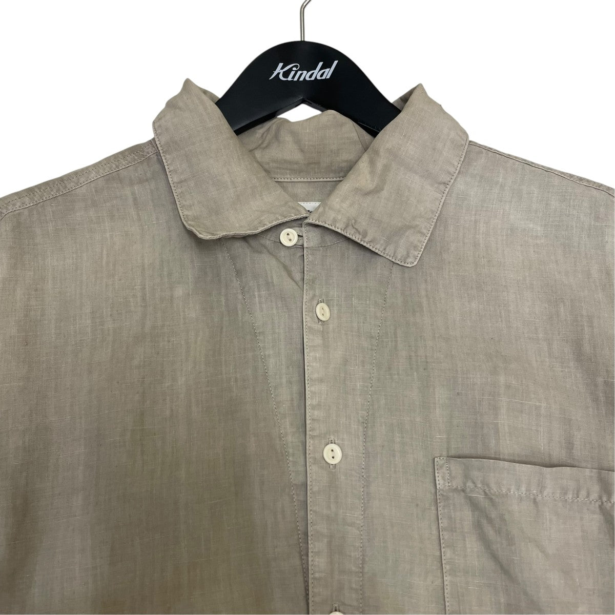 PALMER SHIRT L S DMGD LINEN長袖シャツ0123105011007