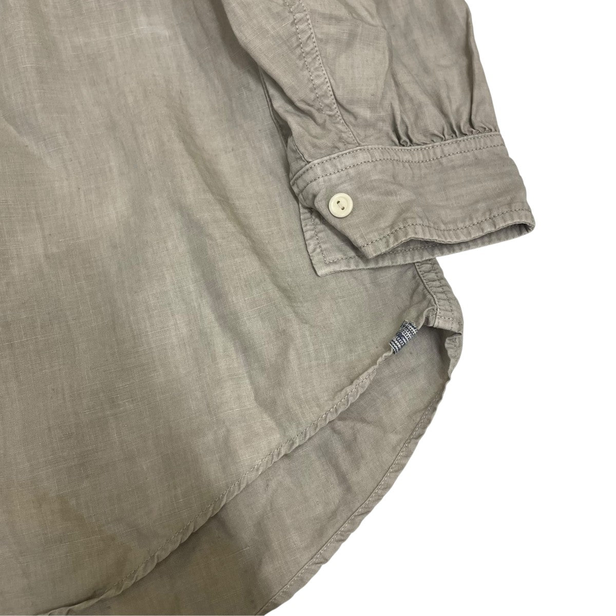 PALMER SHIRT L S DMGD LINEN長袖シャツ0123105011007