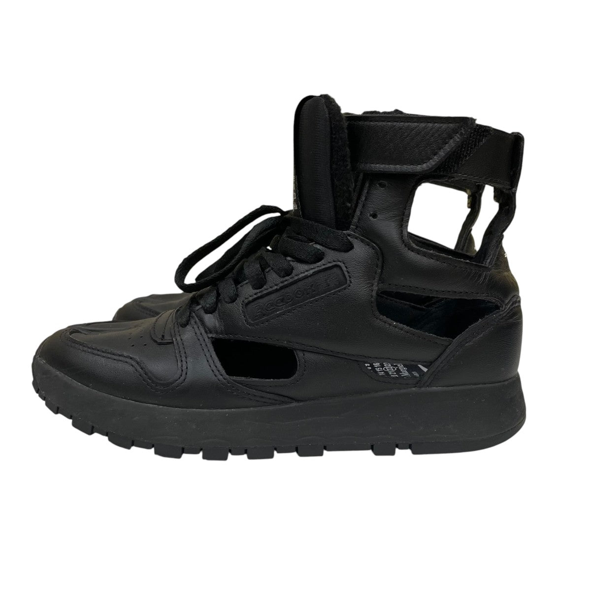水*)様 リメイク　opium ハイカットスニーカー ブラック Maison Margiela×REEBOK CLASSIC LEATHER TABI HIGHハイカット