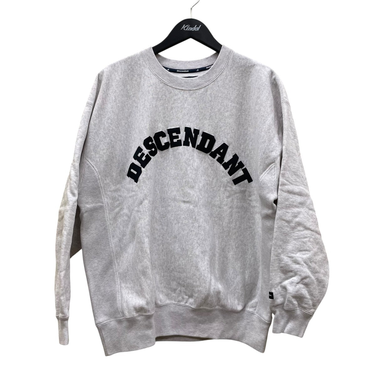 DESCENDANT プルオーバー スウェット グレー サイズ3 DESCENDANT(ディセンダント) BREACHING CREW NECKクルーネック