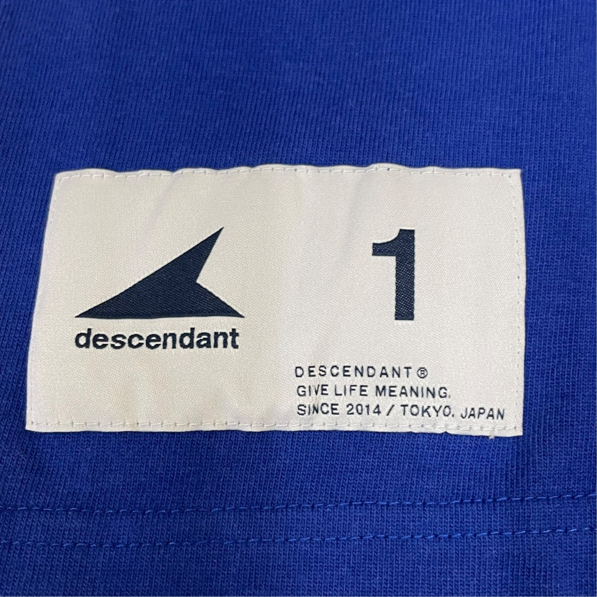 DESCENDANT(ディセンダント) OTL ORGANIC COTTON LS長袖Tシャツ ブルー