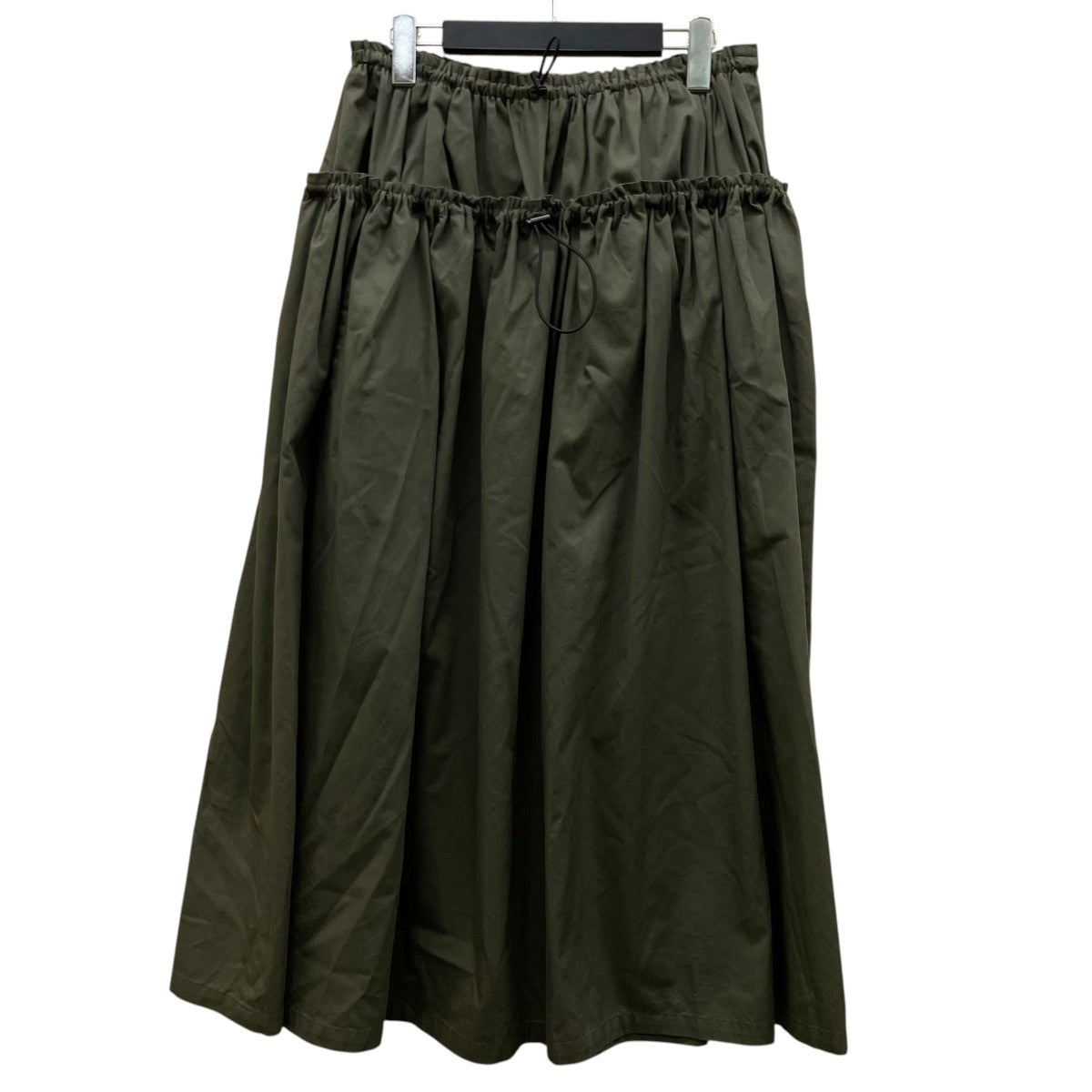 26SSCotton Twill Double Gathered Skirtコットンツイル ダブルギャザースカート ロングスカートYQ S03 026
